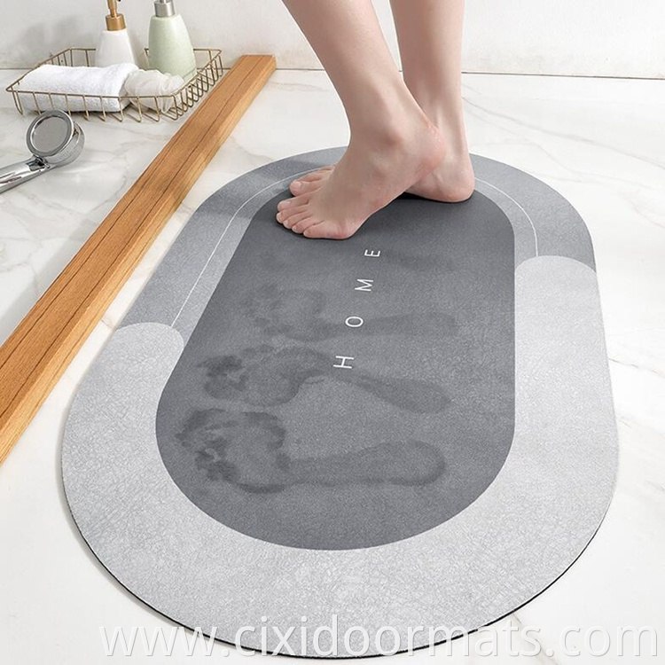 Water Absorption Floor Mat eco-friendly natural rubber sublimation door mat